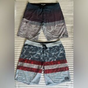 Pelagic High Performance Men’s Angler Fishing Gear Shorts Lot Of 2 Sz 36 Pockets